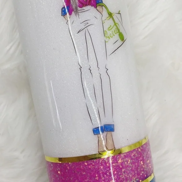 20oz Glitter Tumbler - Picture 5 of 11
